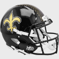 Helmets, Full Size Helmet: New Orleans Saints Speed Football Helmet <B>2022 Alternate On-Field</B>