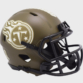 Tennessee Titans NFL Mini Speed Football Helmet <B>SALUTE TO SERVICE SALE</B>