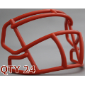 Helmets, Blank Mini Helmets: Bulk Mini Speed Z2BD Facemask Burnt Orange Qty 24