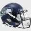 Seattle Seahawks Speed Football Helmet <B>Matte Navy</B>