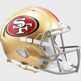 San Francisco 49ers Speed Football Helmet