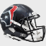 Houston Texans 2002 to 2023 Speed Throwback Football Helmet