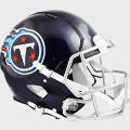 Helmets, Full Size Helmet: Tennessee Titans 2018 to 2025 Speed Throwback Football Helmet