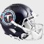 Tennessee Titans 2018 to 2025 Speed Throwback Football Helmet