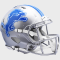 Helmets, Full Size Helmet: Detroit Lions 2017 to 2023 Speed Throwback Football Helmet