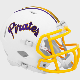 East Carolina Pirates NCAA Mini Speed Football Helmet <B>Matte White</B>