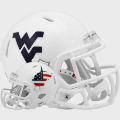 Helmets, Mini Helmets: West Virginia Mountaineers NCAA Mini Speed Football Helmet <i>Stars and Str...
