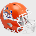 Helmets, Full Size Helmet: Boise State Broncos Speed Football Helmet <i>Orange</i>