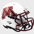 Helmets, Mini Helmets: Minnesota Golden Gophers NCAA Mini Speed Football Helmet <B>Chrome Decal</B...
