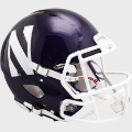 Helmets, Full Size Helmet: Northwestern Wildcats Speed Football Helmet