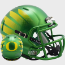 Oregon Ducks NCAA Mini Speed Football Helmet <B>Painted w/Wing</B>