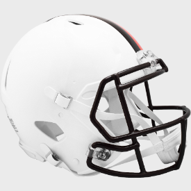 Cleveland Browns Speed Football Helmet <i>2023 White Out</i>