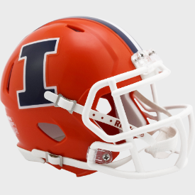 Illinois Fighting Illini NCAA Mini Speed Football Helmet <i>Orange</i>
