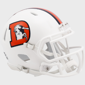 Denver Broncos NFL Mini Speed Football Helmet <i>2023 Snowcapped</i>