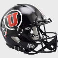 Helmets, Full Size Helmet: Utah Utes Speed Football Helmet <i>Black</i>