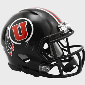 Utah Utes NCAA Mini Speed Football Helmet <i>Black</i>