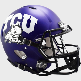 TCU Horned Frogs Speed Football Helmet <B>Satin Purple</B>
