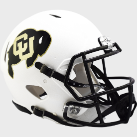 Colorado Buffaloes Speed Football Helmet <i>Matte White</i>
