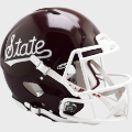 Helmets, Full Size Helmet: Mississippi State Bulldogs Speed Football Helmet <i>Script</i>