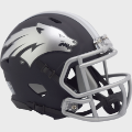 Helmets, Mini Helmets: Nevada Wolf Pack NCAA Mini Speed Football Helmet <B> Matte Navy</B>