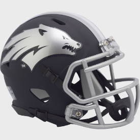 Nevada Wolf Pack NCAA Mini Speed Football Helmet <B> Matte Navy</B>
