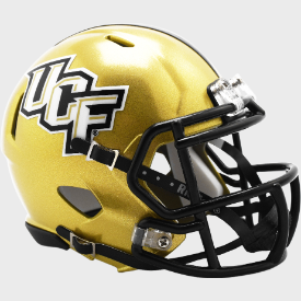 Central Florida Golden Knights NCAA Mini Speed Football Helmet <i>UCF Gold</i>