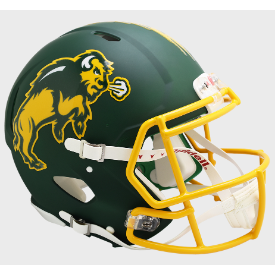 North Dakota State Bison Speed Football Helmet <i>Flat Green</i>
