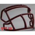 Helmets, Blank Mini Helmets: Bulk Mini Speed Z2BD Facemask SF Red Qty 24