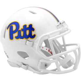 Pittsburgh Panthers NCAA Mini Speed Football Helmet <i>White</i>