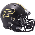 Helmets, Mini Helmets: Purdue Boilermakers NCAA Mini Chrome Speed Football Helmet <B>Gloss Black</...