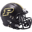 Purdue Boilermakers NCAA Mini Chrome Speed Football Helmet <B>Gloss Black</B>
