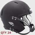 Helmets, Blank Mini Helmets: Bulk Mini Speed Football Helmet SHELL <B>Matte</B> Black/Blk Parts Qty 24