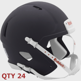Bulk Mini Speed Football Helmet SHELL <B>Matte</B> Navy Blue Qty 24