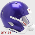 Helmets, Blank Mini Helmets: Bulk Mini Speed Football Helmet SHELL Purple Metallic Qty 24