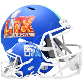 Super Bowl 59 Speed Replica Helmet <B>Flat Royal Blue</B>