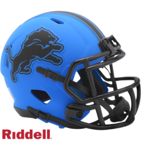 Detroit Lions NFL Mini Speed Football Helmet <B>RAVE</B>