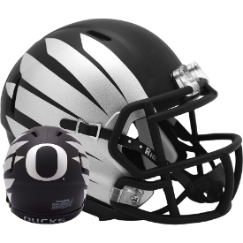 Oregon Ducks NCAA Mini Speed Football Helmet <B>Black w/Wing</B>
