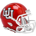 Helmets, Mini Helmets: Utah Utes NCAA Mini Speed Football Helmet <i>RED UU</i>