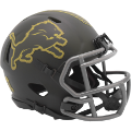 Helmets, Mini Helmets: Detroit Lions NFL Mini Speed Football Helmet <B>SALUTE TO SERVICE 4 SALE</B...