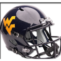 Helmets, Mini Helmets: West Virginia Mountaineers NCAA Mini Speed Football Helmet <i>Glossy Navy</...