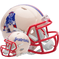 Helmets, Mini Helmets: New England Patriots Speed Mini Football Helmet <B>RETRO</B>