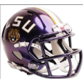 Helmets, Full Size Helmet: LSU Tigers Speed Football Helmet <B>Purple</B>