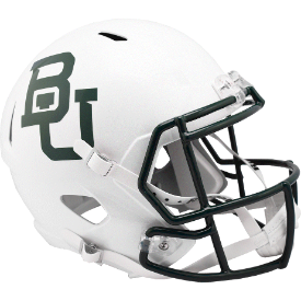 Baylor Bears Speed Replica Football Helmet <i>White Metallic</i>