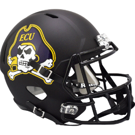 East Carolina Pirates Speed Replica Football Helmet <i>Matte Black</i>