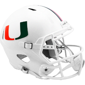 Miami Hurricanes Speed Replica Football Helmet