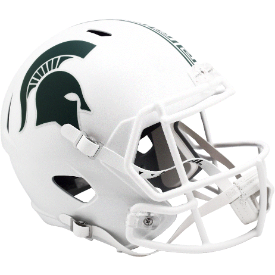 Michigan State Spartans Speed Replica Football Helmet <i>Matte White</i>