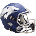 Helmets, Full Size Helmet: Nevada Wolf Pack Speed Replica Football Helmet <B> Matte Navy</B>