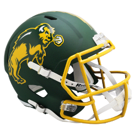 North Dakota State Bison Speed Replica Football Helmet <i>Flat Green</i>