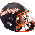 Helmets, Full Size Helmet: Oklahoma State Cowboys Speed Replica Football Helmet <i>Matte Black</i>