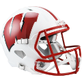 Helmets, Full Size Helmet: Wisconsin Badgers Speed Replica Football Helmet